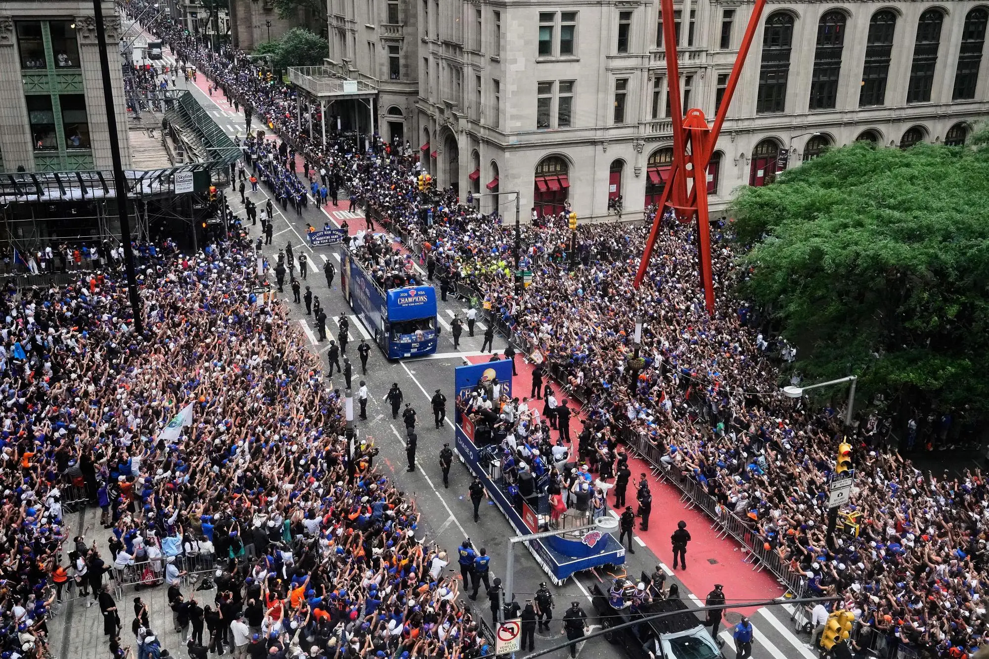 knicks championship parade in new york