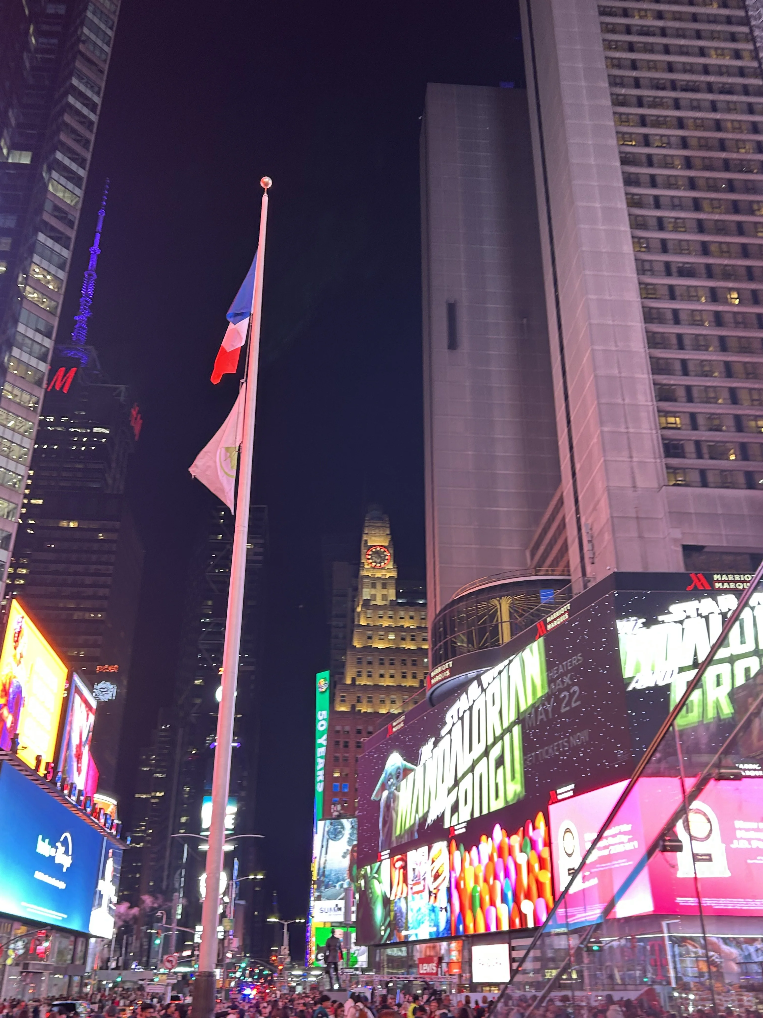 times square at night