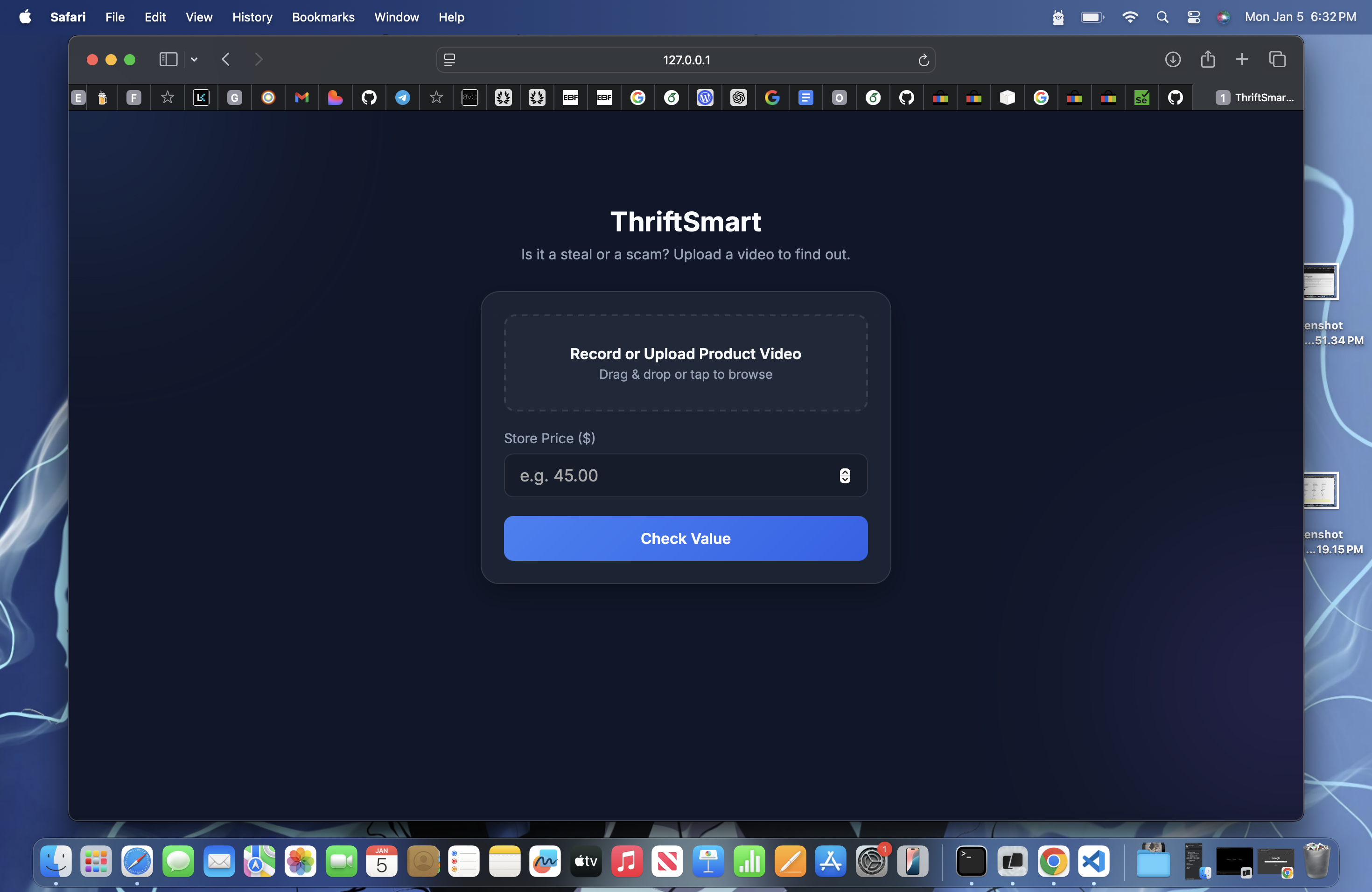 thriftsmart assistant interface